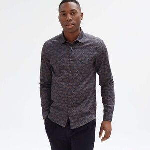 FAR AFIELD Snow Leopard Button Down Shirt